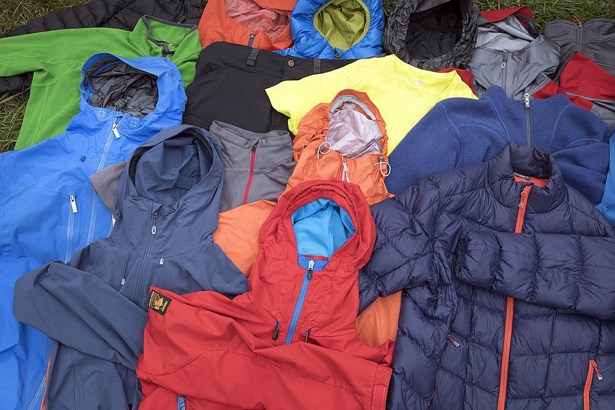 Outdoor-clothing-jackets-used